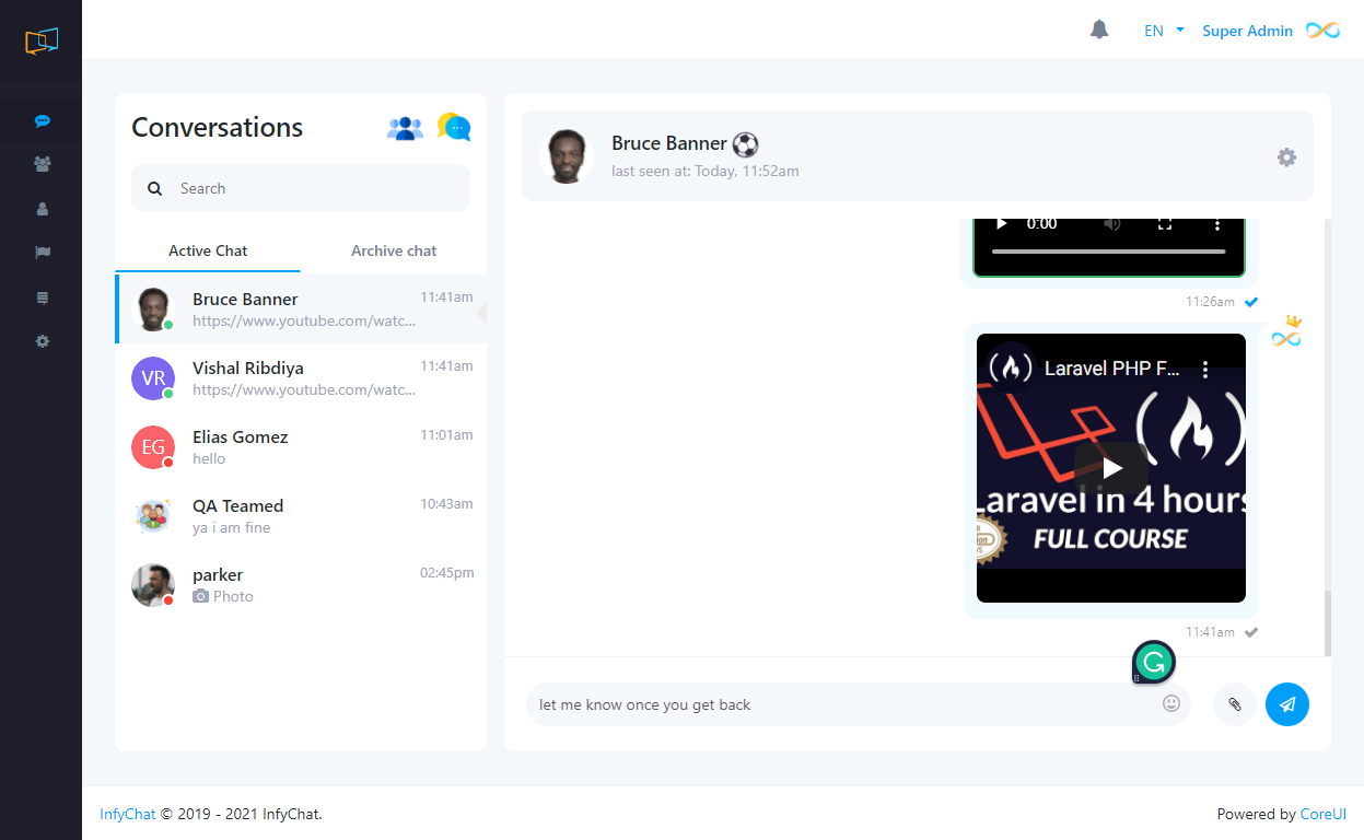 CHAT ANMAPS Fonctionnalités